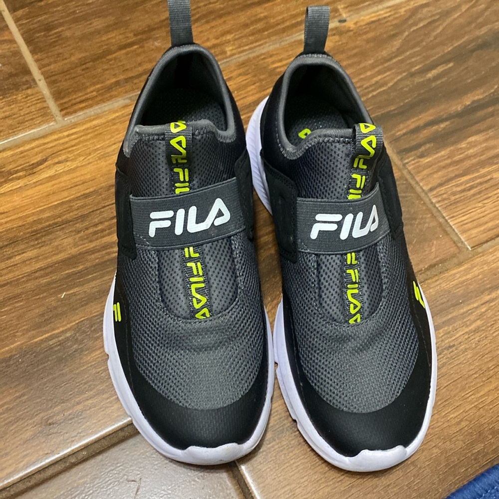 Barely used kids Fila shoes